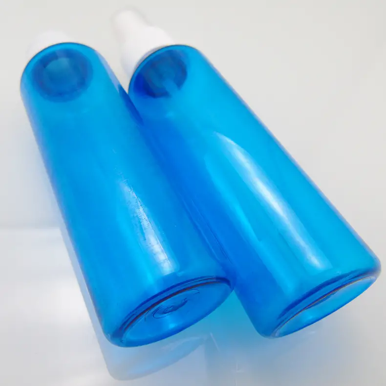 100ml蓝色喷雾瓶，PET材质，用于透明喷雾瓶，小喷瓶，喷壶细雾酒精消毒侧喷瓶